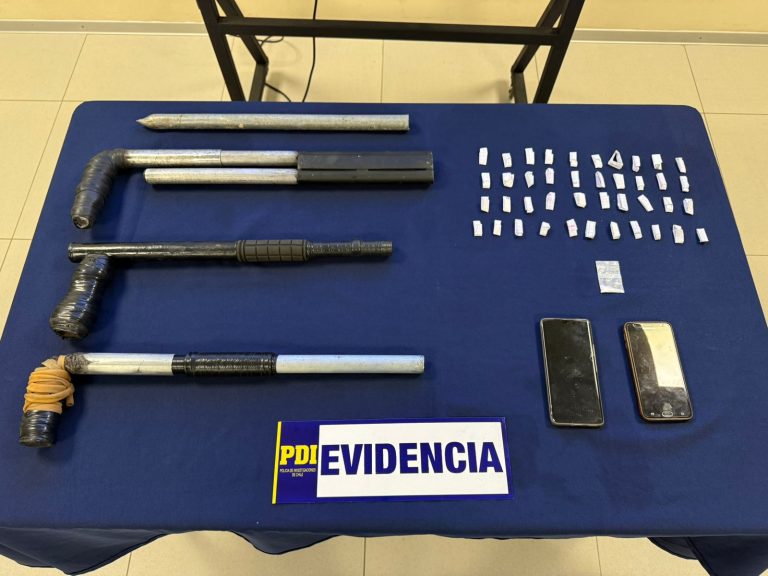 Armas hechizas y droga: dos detenidos tras procedimiento en Angol